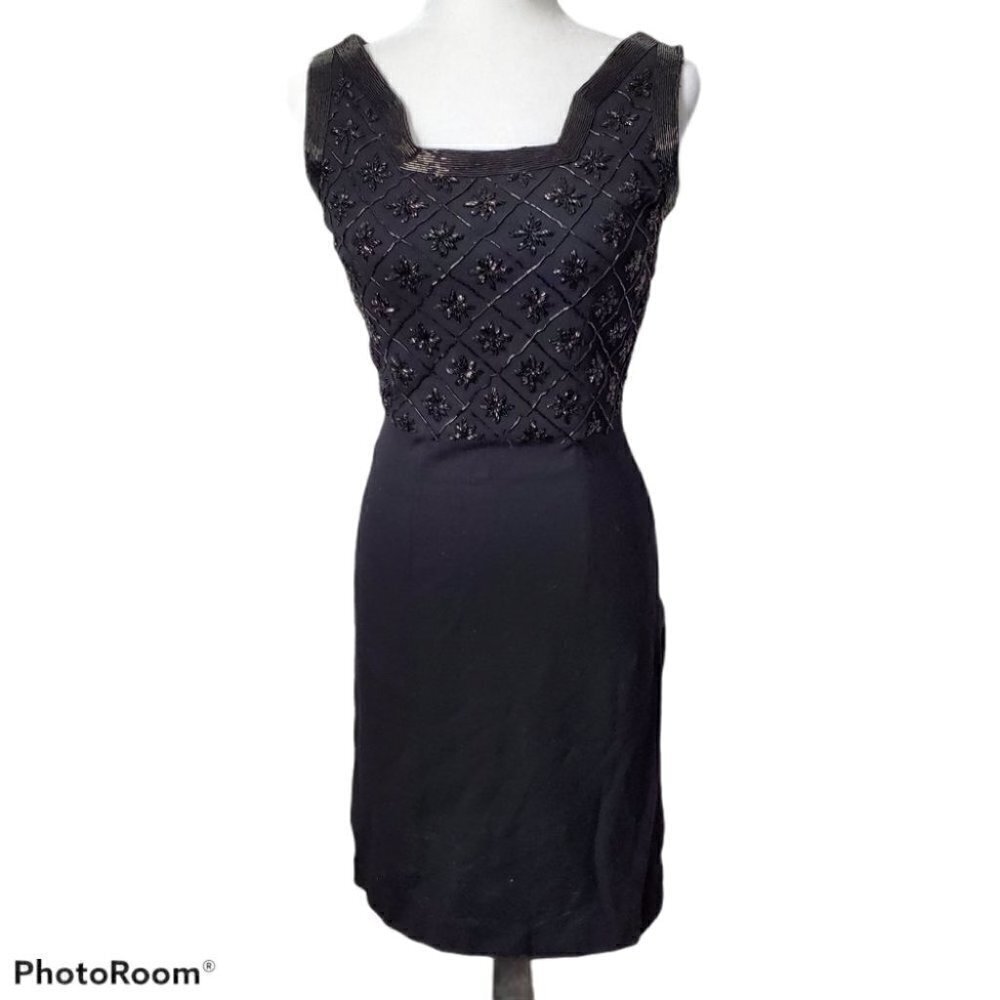 Vintage 1960 Banff Double Knit Wool Dress